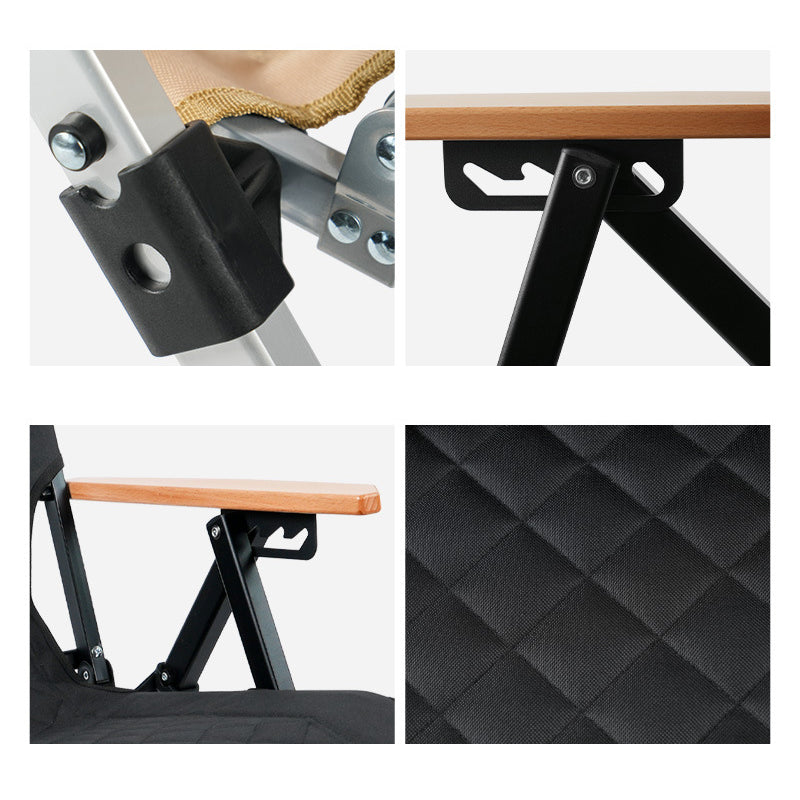 Industrial Fabric Beech Chair