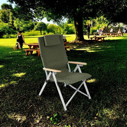 Industrial Fabric Beech Chair