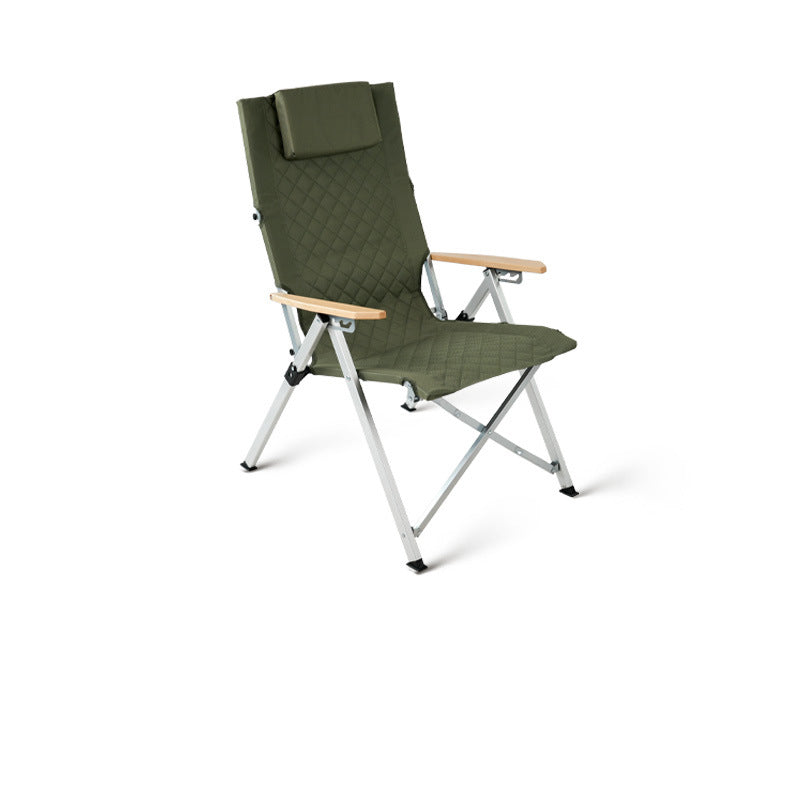 Industrial Fabric Beech Chair