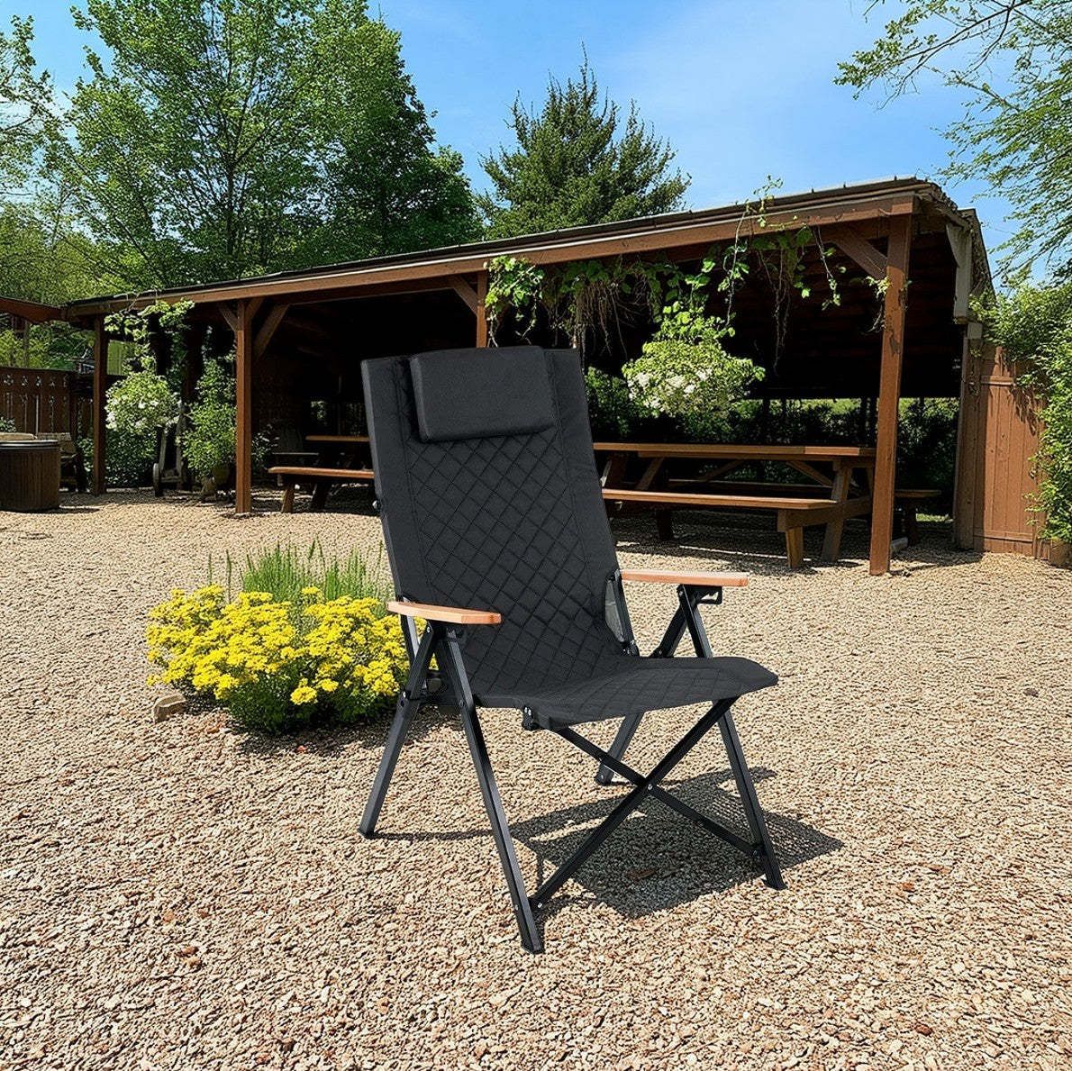 Industrial Fabric Beech Chair — Dark Green