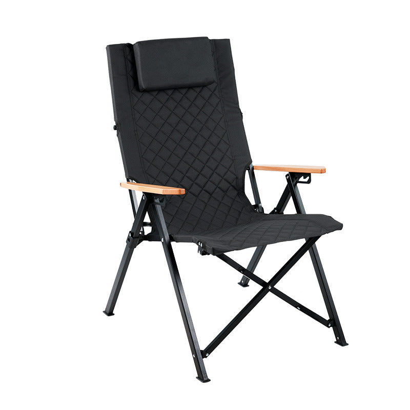 Industrial Fabric Beech Chair