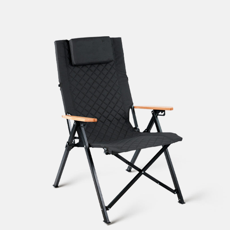 Industrial Fabric Beech Chair — Black