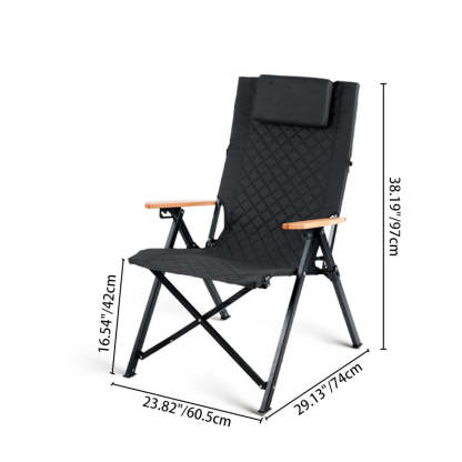 Industrial Fabric Beech Chair
