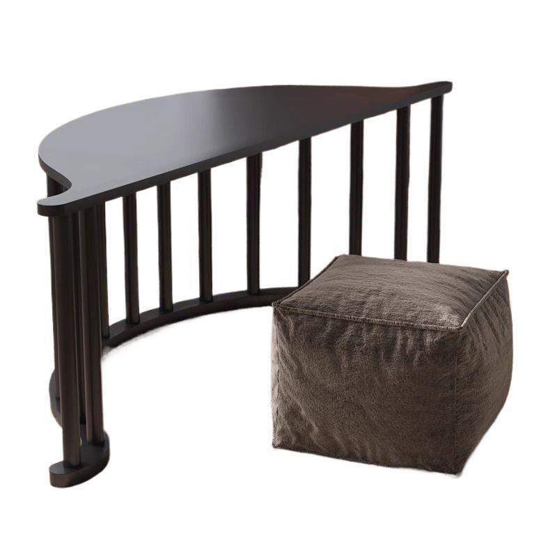 Nordic Leather Cotton-Linen Chair