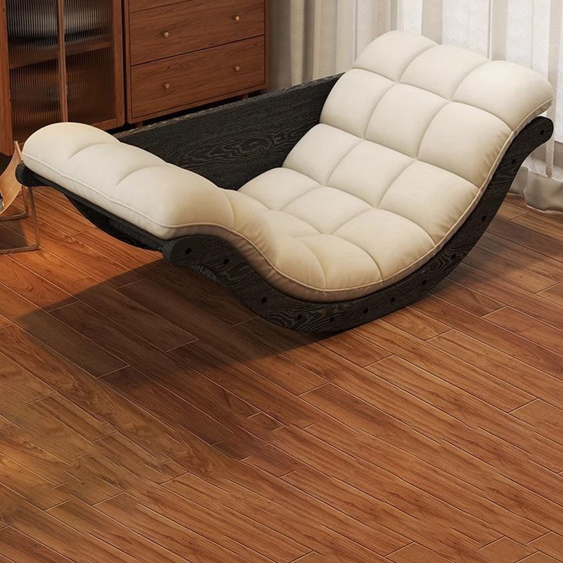 Nordic Leather Cotton-Linen Chair