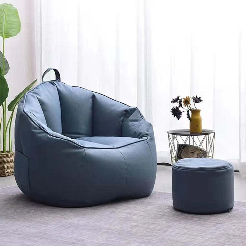 Nordic Tech Fabric EPS Bean Bag Sofa — Dark Green