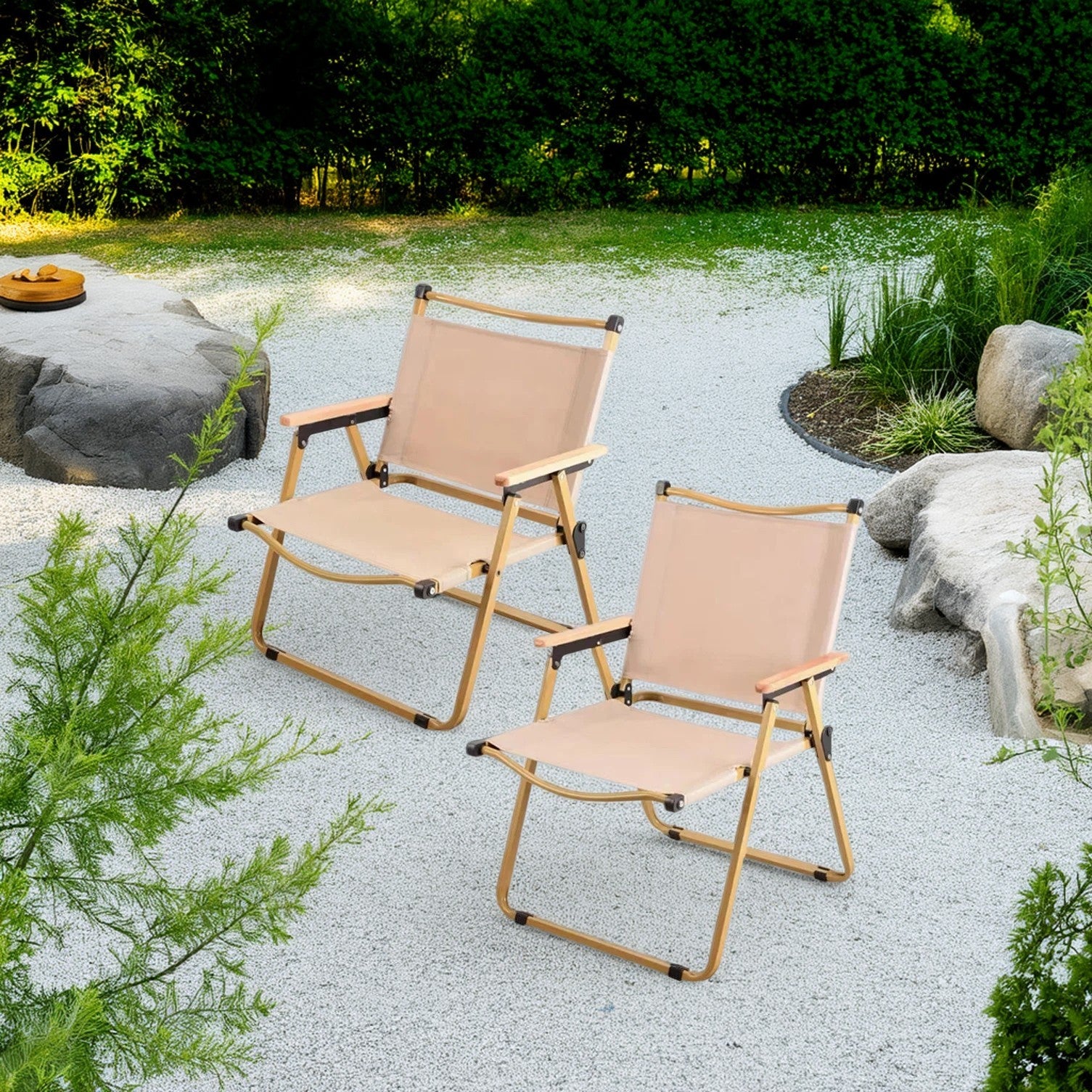 Modern Iron Fabric Foldable Camping Chair