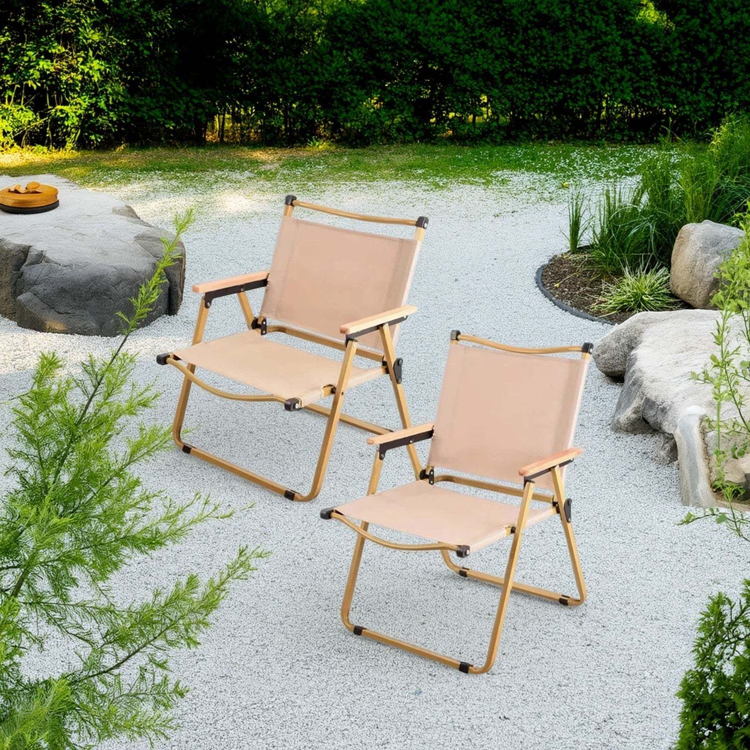 Modern Iron Fabric Foldable Camping Chair