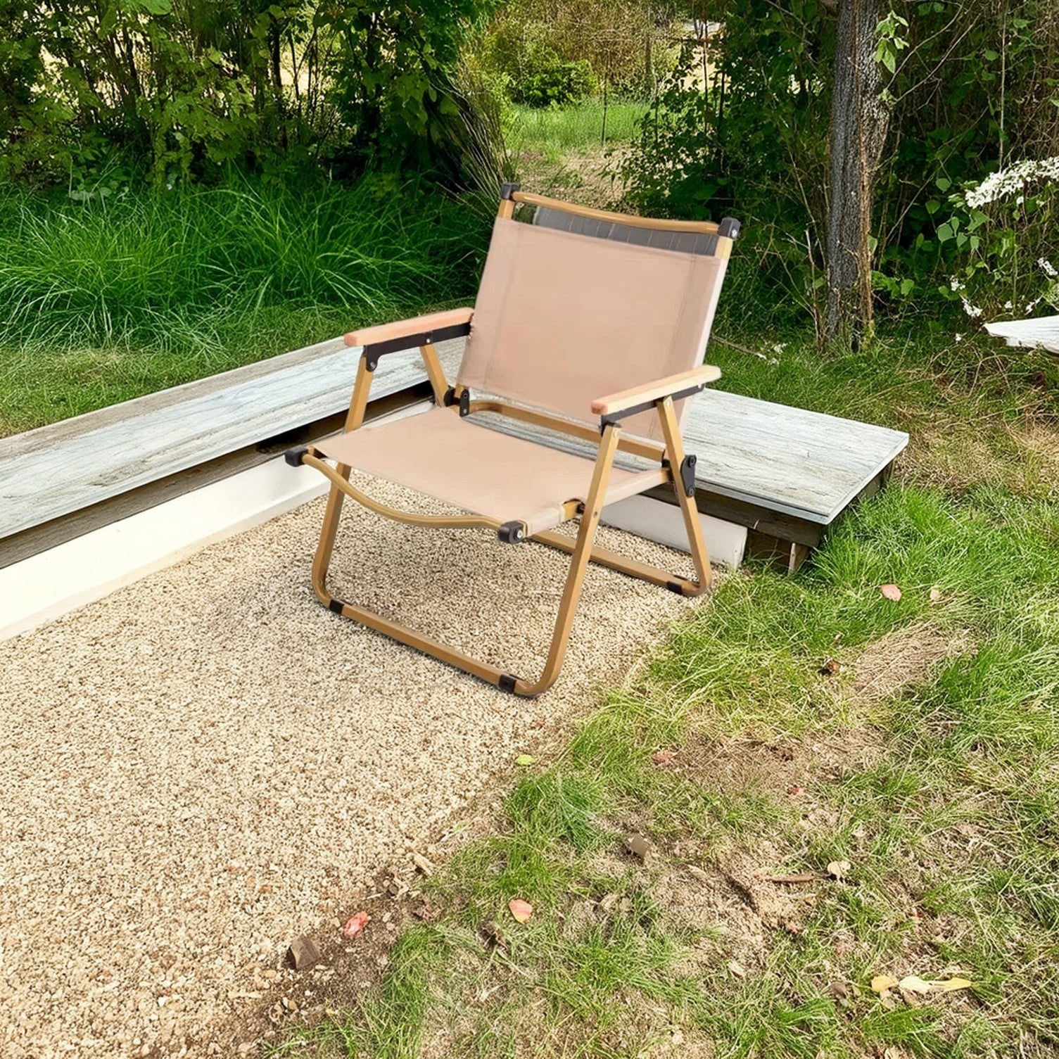 Modern Iron Fabric Foldable Camping Chair