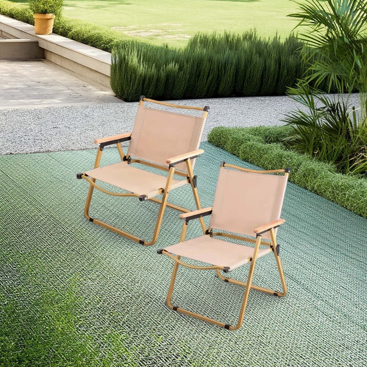 Modern Iron Fabric Foldable Camping Chair