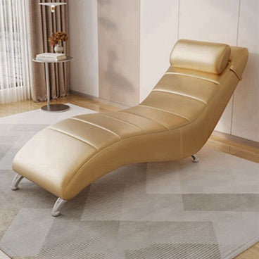 Minimalist Waxed Leather Tech Fabric Wood Chair — Tech Fabric - Light Blue