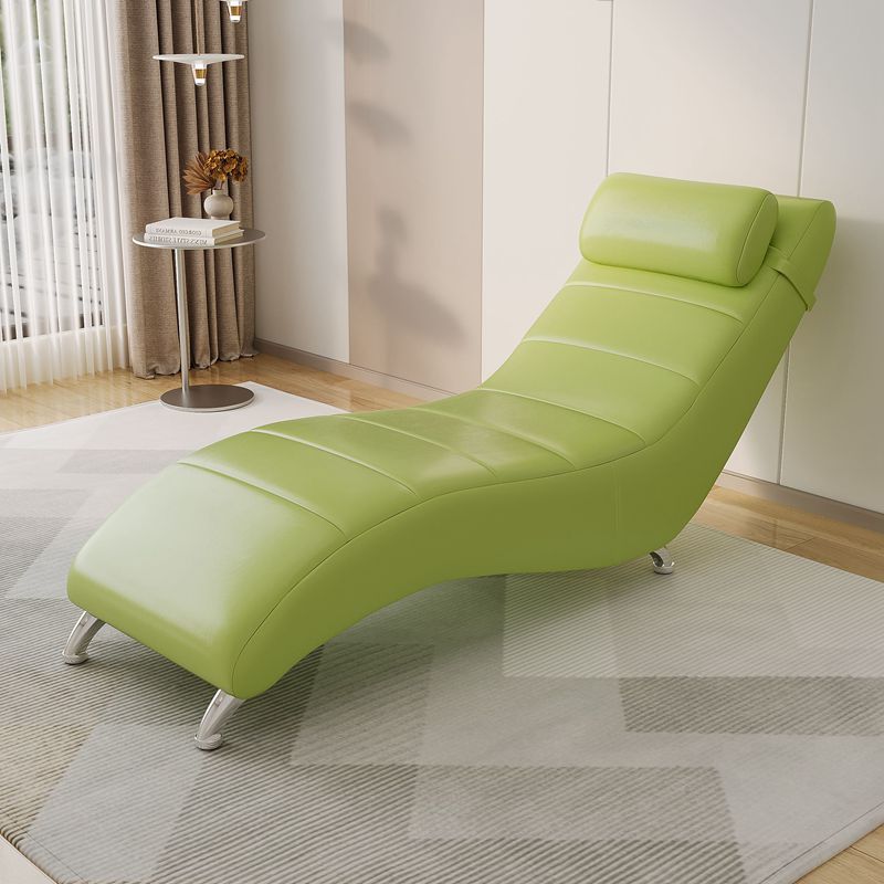 Minimalist Waxed Leather Tech Fabric Wood Chair