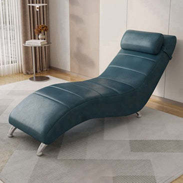Minimalist Waxed Leather Tech Fabric Wood Chair — Tech Fabric - Light Green