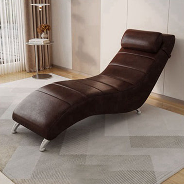Minimalist Waxed Leather Tech Fabric Wood Chair — Tech Fabric - Dark Green