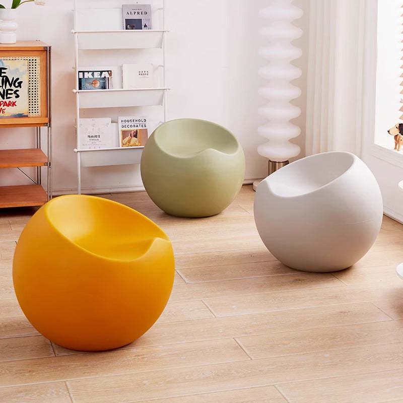 Contemporary Apple Sphere Footstool