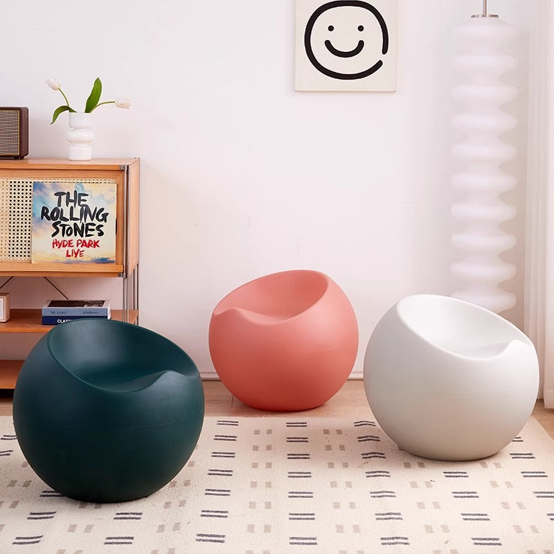 Contemporary Apple Sphere Footstool