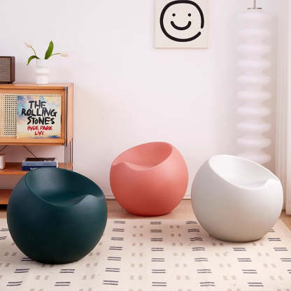 Contemporary Apple Sphere Footstool