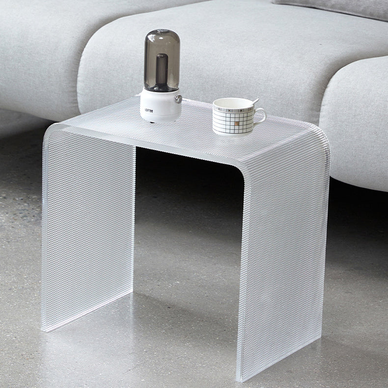 Minimalist Microfiber Leather Chair — With White Cushion