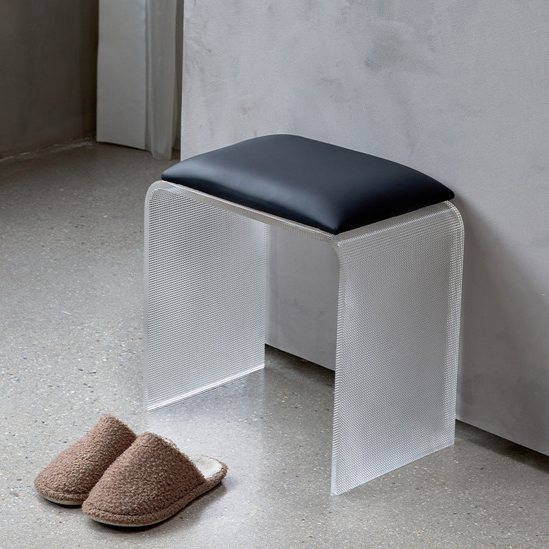 Minimalist Microfiber Leather Chair — Without Cushion