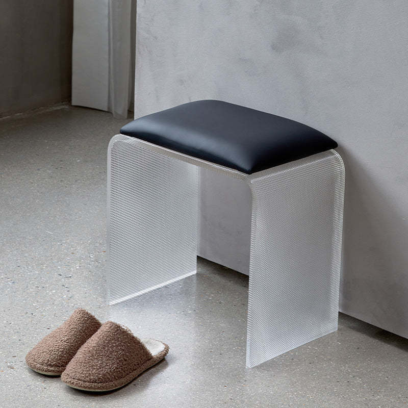Minimalist Microfiber Leather Chair — Without Cushion