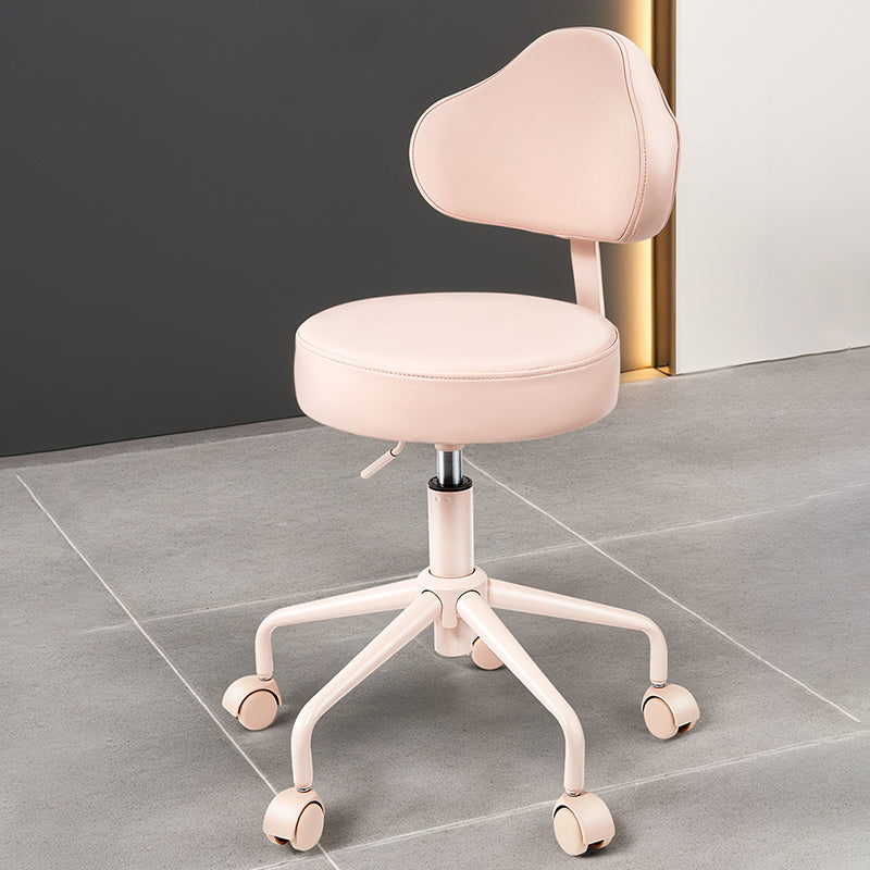 Nordic Leather Chair — Pink