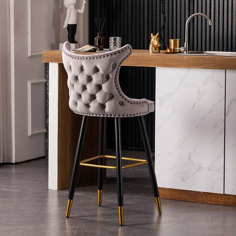 Modern Tech Fabric Chair — Gray - Velvet