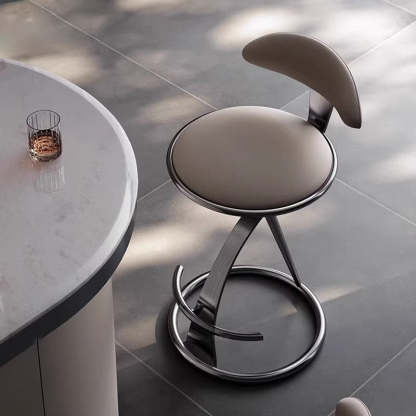 Modern Microfiber Leather Chair — Black