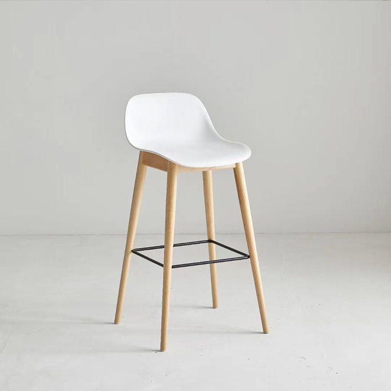 Nordic Beech Metal Square Bar Stool