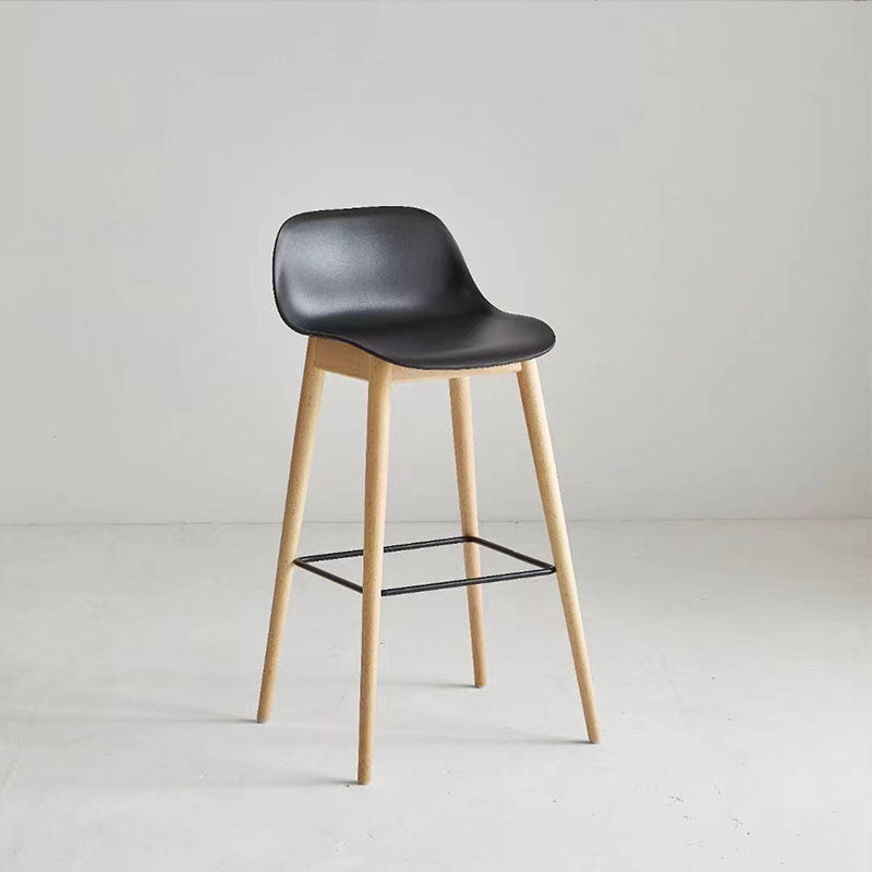 Nordic Beech Metal Square Bar Stool