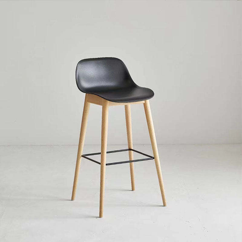 Nordic Beech Metal Square Bar Stool