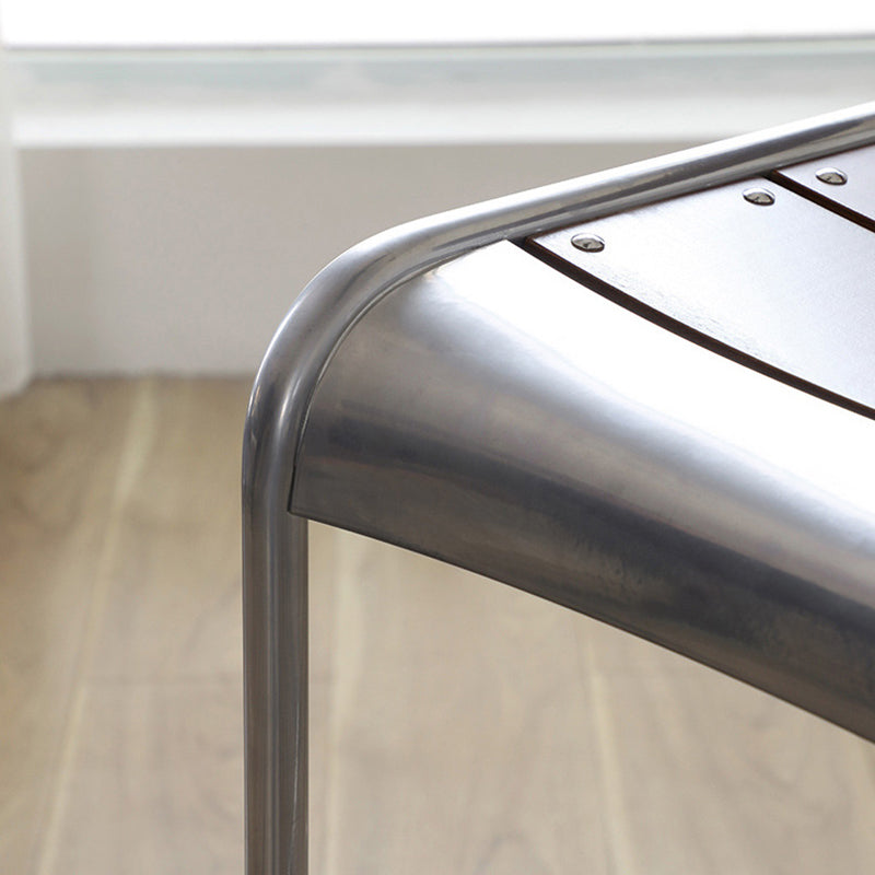 Retro Beech Wood Metal Bar Stool