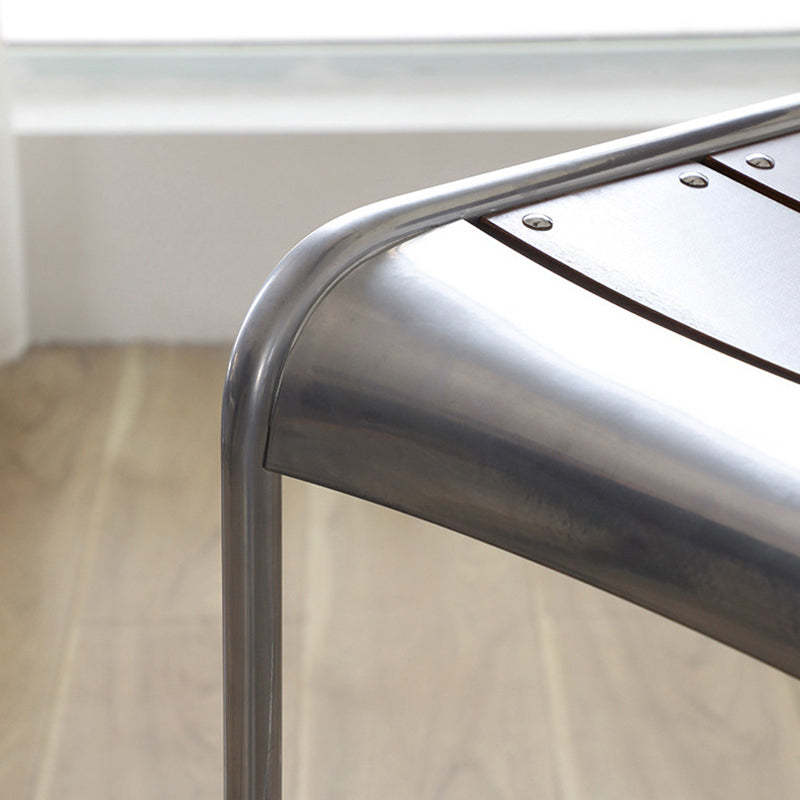 Retro Beech Wood Metal Bar Stool