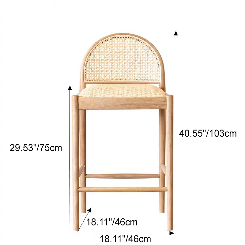 Japanese Woven Rattan Chair