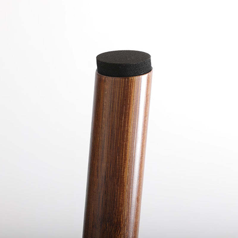 Retro Nanmu Bamboo Round Swivel Low Stool