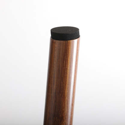 Retro Nanmu Bamboo Round Swivel Low Stool