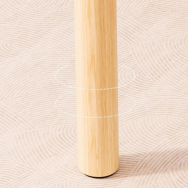 Nordic Lambswool Tech Fabric Wood Cloud Stool