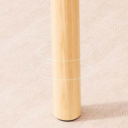 Nordic Lambswool Tech Fabric Wood Cloud Stool