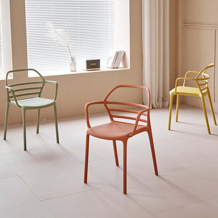 Nordic Curved Geometric Dining Chair