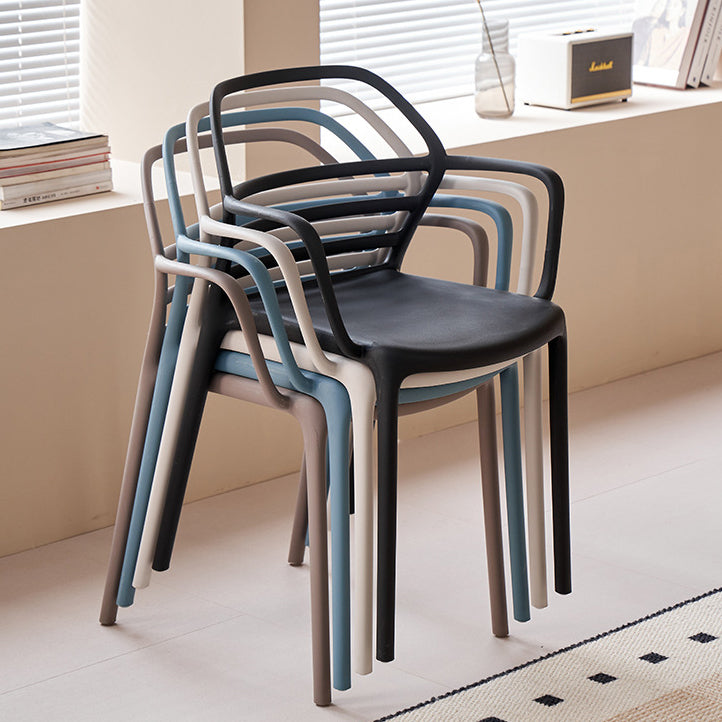 Nordic Curved Geometric Dining Chair