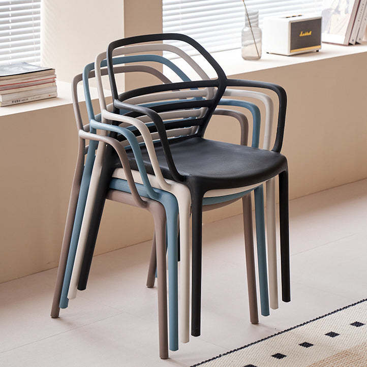 Nordic Curved Geometric Dining Chair