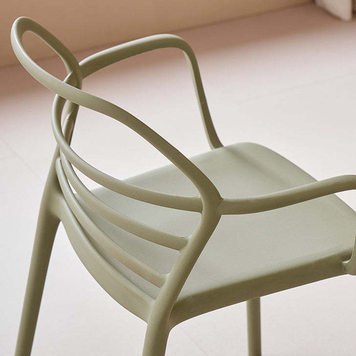 Nordic Curved Geometric Dining Chair