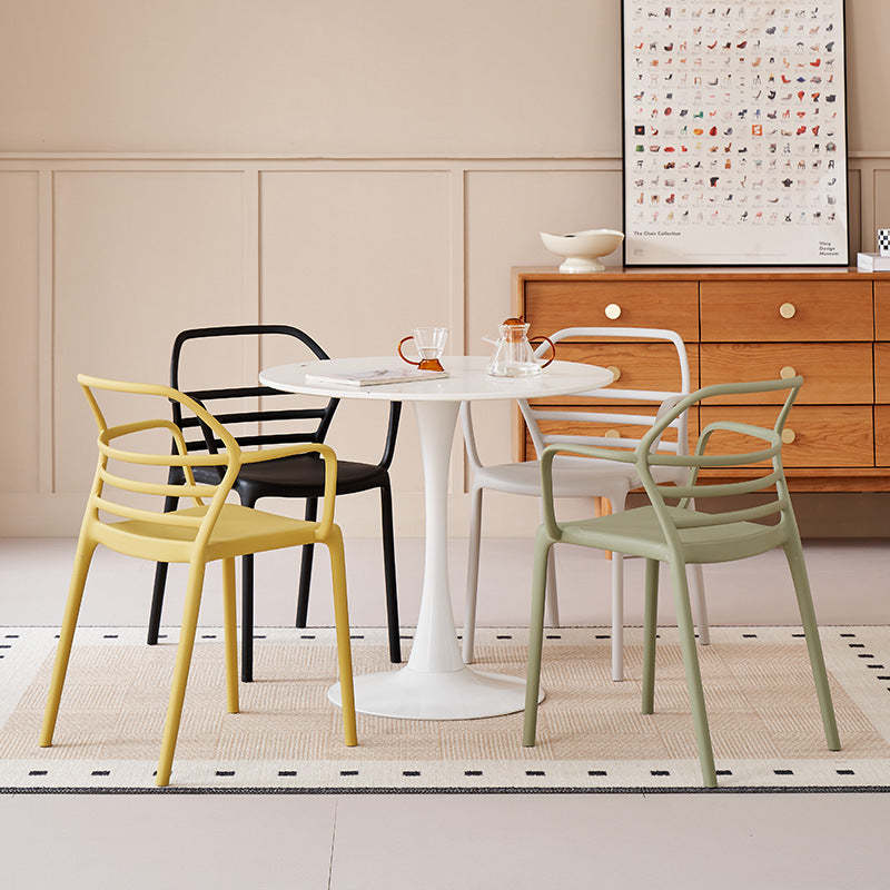 Nordic Curved Geometric Dining Chair