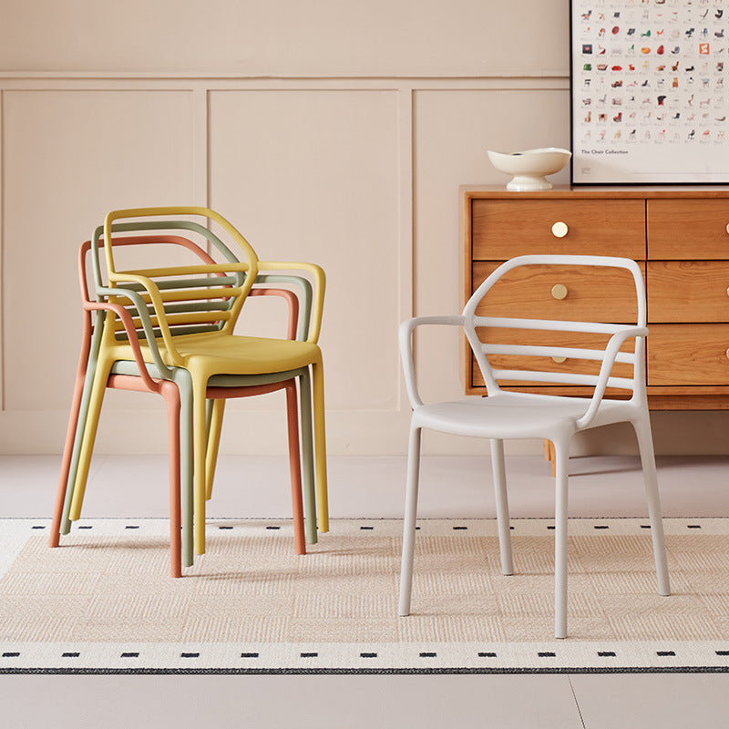 Nordic Curved Geometric Dining Chair