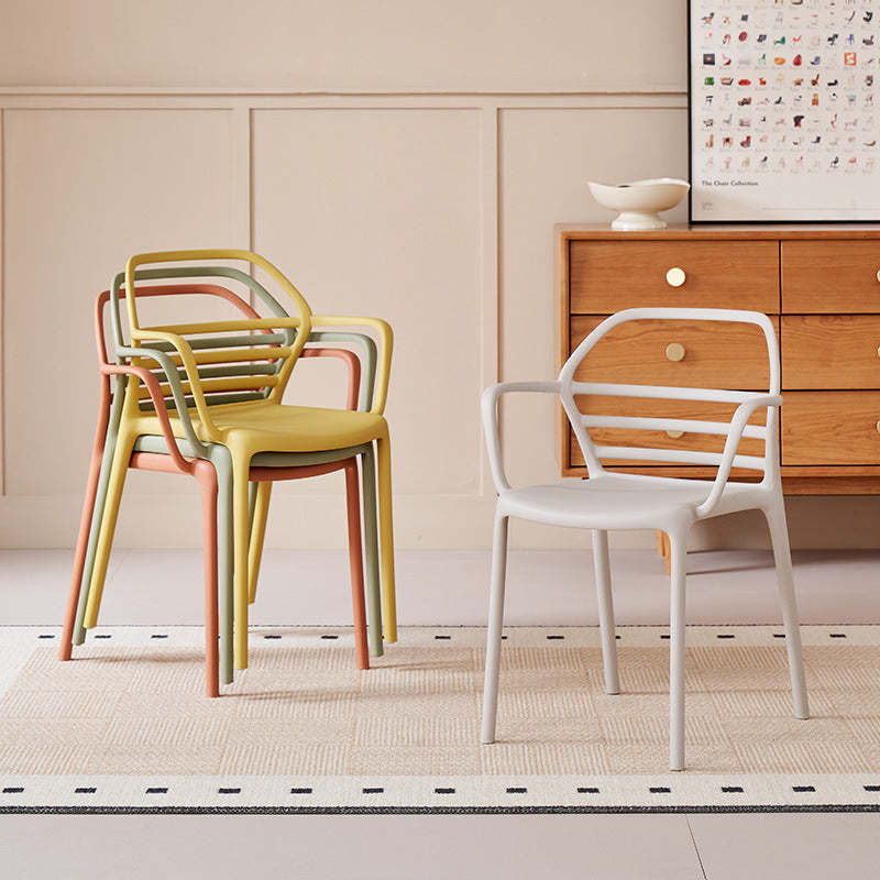 Nordic Curved Geometric Dining Chair