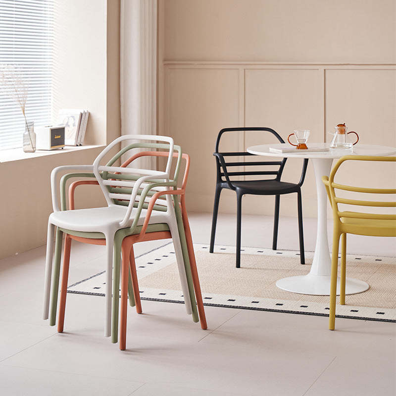 Nordic Curved Geometric Dining Chair