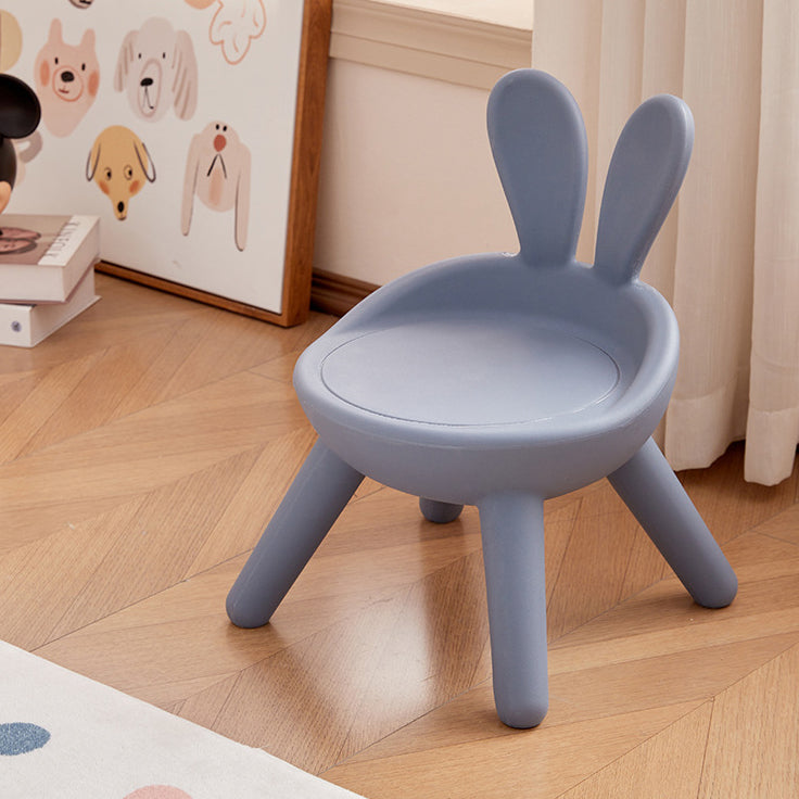 Contemporary Kids Bunny Ear Footstool — Blue