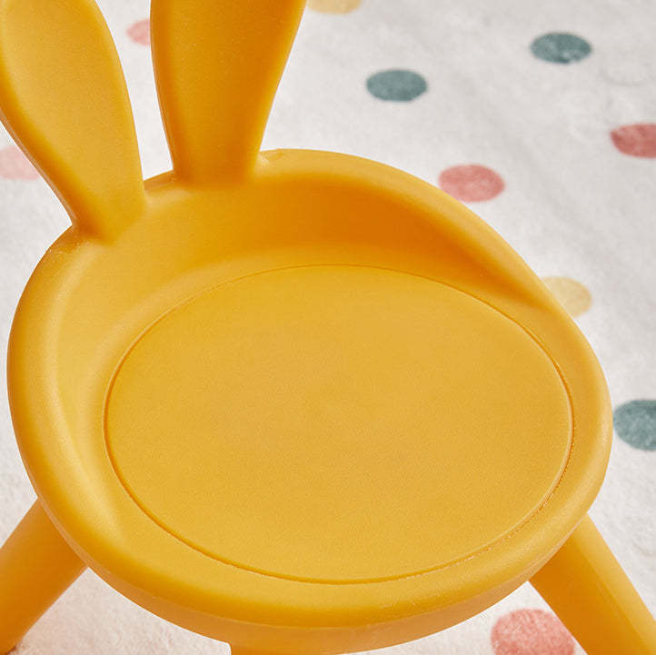 Contemporary Kids Bunny Ear Footstool — Black