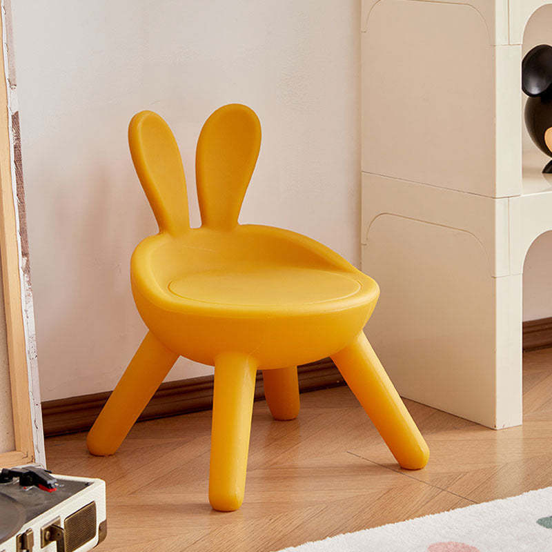 Contemporary Kids Bunny Ear Footstool — Red