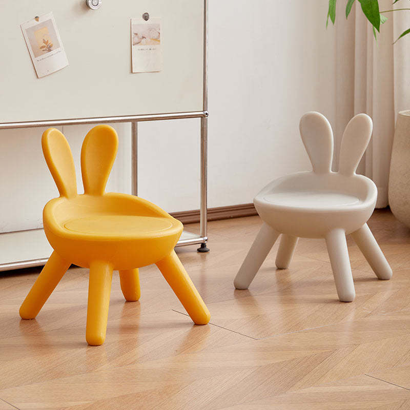 Contemporary Kids Bunny Ear Footstool — Pink