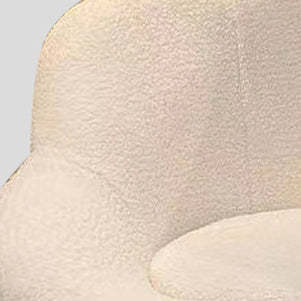 Nordic Swivel Lambswool Iron Petal Vanity Stool